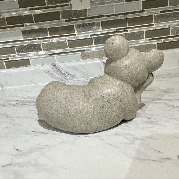 Vintage Quarry Critters Baboo Bear large figurine laying bear stone critter - Picture 4 of 12